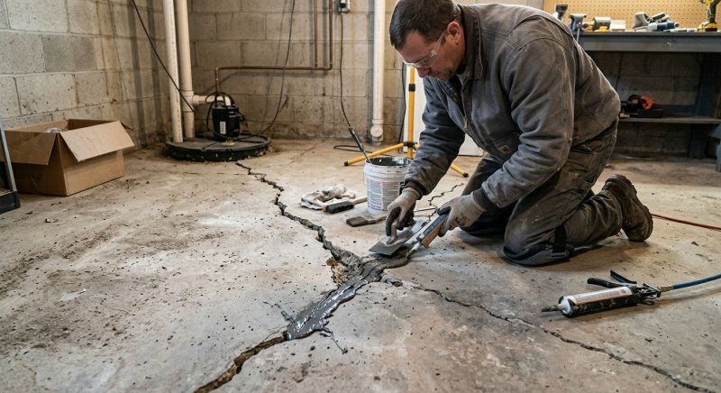 Cracked Basement Floor Repair in Tavares, FL
