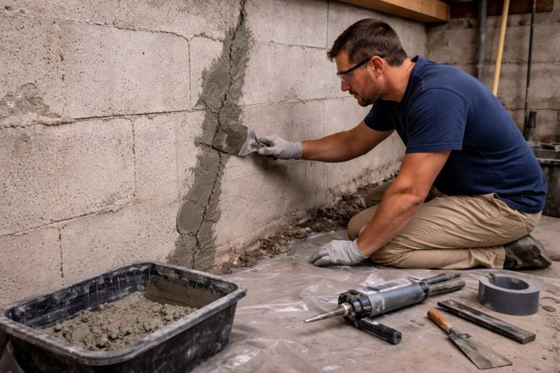 Foundation Crack Repair in Lake County, FL