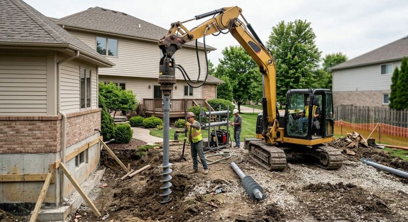 Helical Pile Installation in Tavares, FL