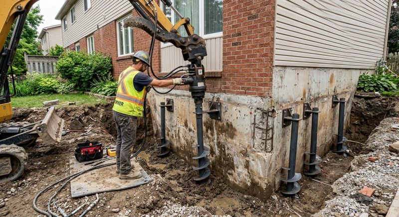 Helical Pile Installation in Tavares, FL