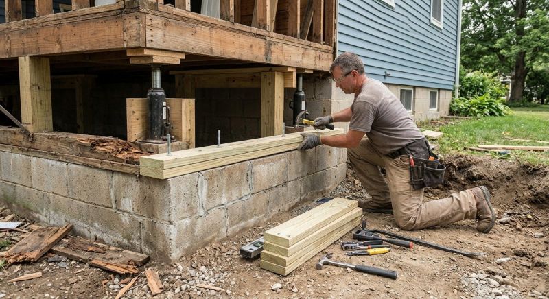 Sinking Foundation Repair in Summerfield, FL